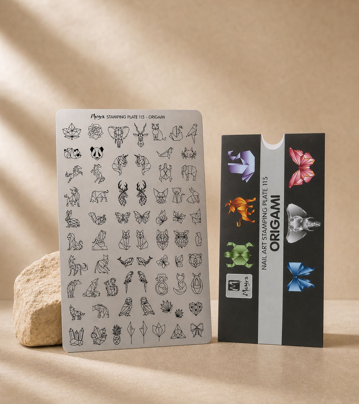 Placa Stamping 115 Origami