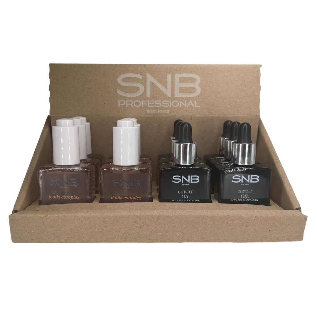 Expositor de Óleos – Nail Revive & Complexo 6 Óleos